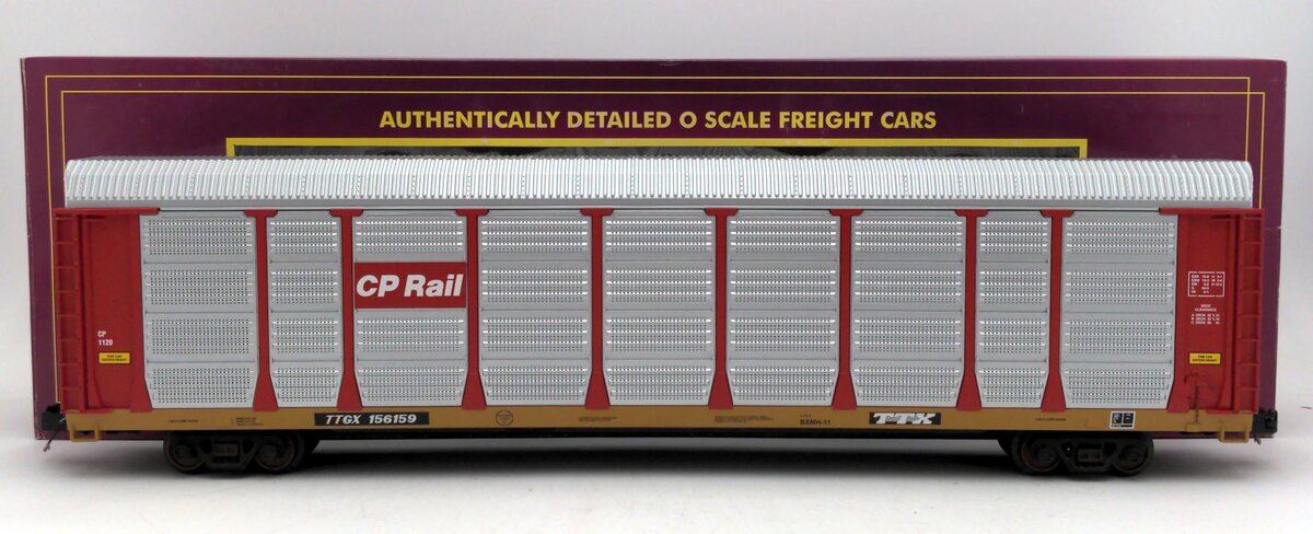 MTH 20-90561B O Gauge Canadian Pacific Rail Corrugated Auto-Carrier #156159 LN/Box