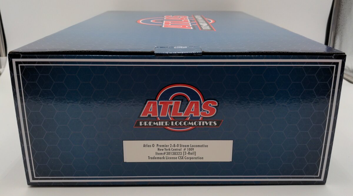 Atlas 30138323 O Scale New York Central 2-8-0 Steam Locomotive #1009 (2-Rail) LN/Box