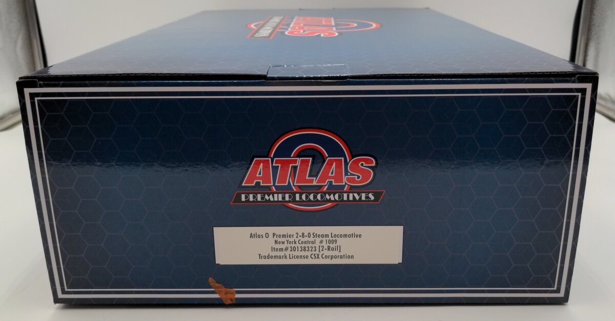 Atlas 30138323 O Scale New York Central 2-8-0 Steam Locomotive #1009 (2-Rail) LN/Box