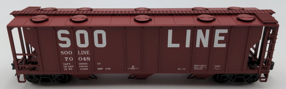 Atlas 2002511 O Trainman SOO Line Covered Hopper #70048
