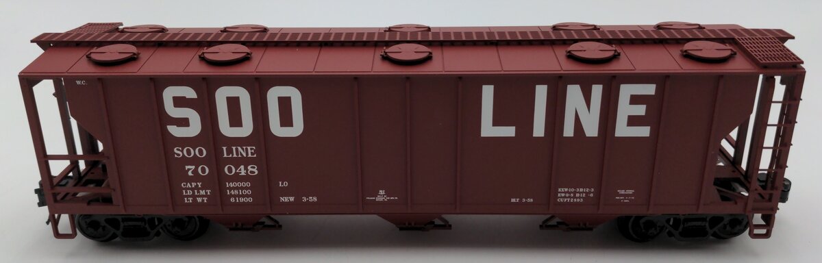 Atlas 2002511 O Trainman SOO Line Covered Hopper #70048