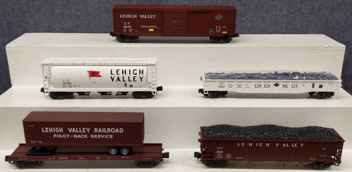 MTH 20-90030 O Lehigh Valley Premier Freight Cars (Set of 5) EX/Box