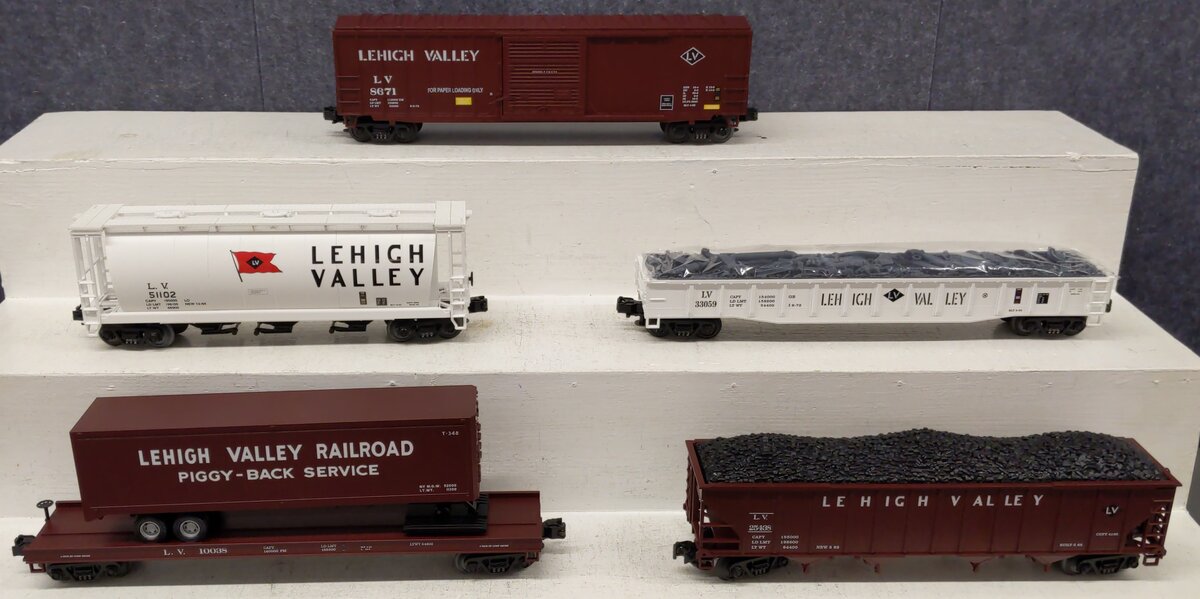 MTH 20-90030 O Lehigh Valley Premier Freight Cars (Set of 5) EX/Box