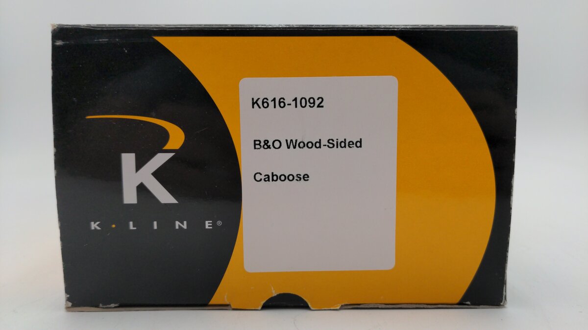 K-Line K616-1092 O Gauge Baltimore & Ohio Woodside Caboose #C2820 EX/Box
