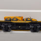MTH 20-98500 O TTUX 47' Flat Car w/ Volvo A40D Hauler #141015 EX/Box