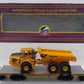 MTH 20-98500 O TTUX 47' Flat Car w/ Volvo A40D Hauler #141015 EX/Box