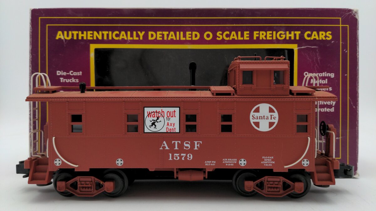 MTH 20-91031 O Gauge Santa Fe Extended Vision Caboose #1579 EX/Box