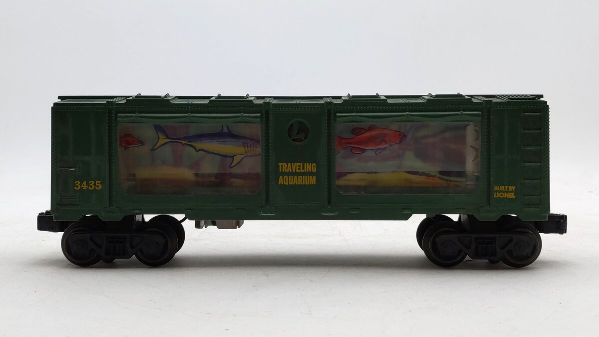 Lionel 3435 Vintage O Operating Traveling Aquarium Car EX/Box
