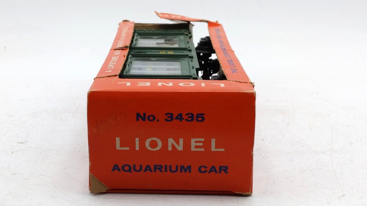 Lionel 3435 Vintage O Operating Traveling Aquarium Car EX/Box