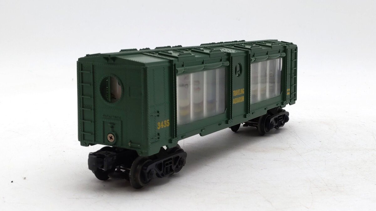 Lionel 3435 Vintage O Operating Traveling Aquarium Car EX/Box
