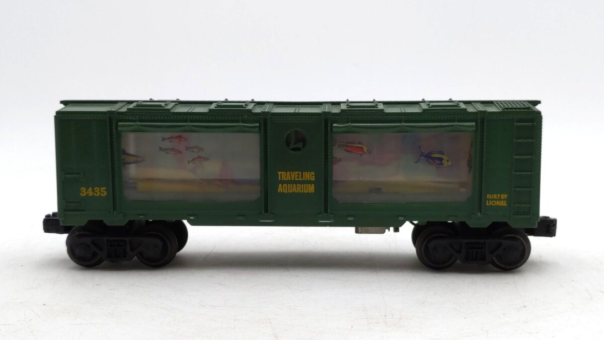 Lionel 3435 Vintage O Operating Traveling Aquarium Car EX/Box