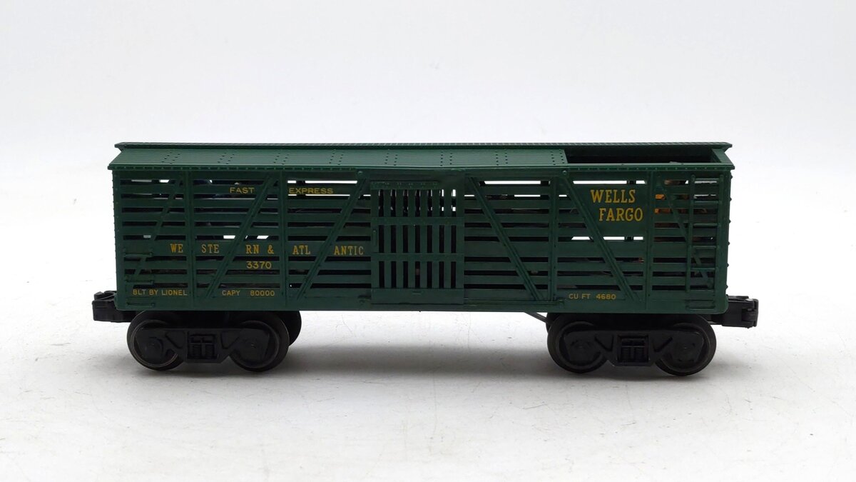 Lionel 3370 Vintage O Wells Fargo Operating Sheriff & Outlaw Car EX/Box