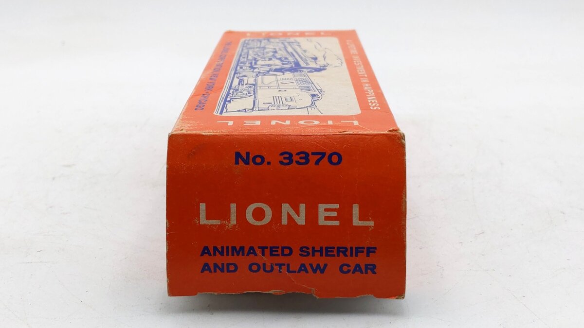 Lionel 3370 Vintage O Wells Fargo Operating Sheriff & Outlaw Car EX/Box