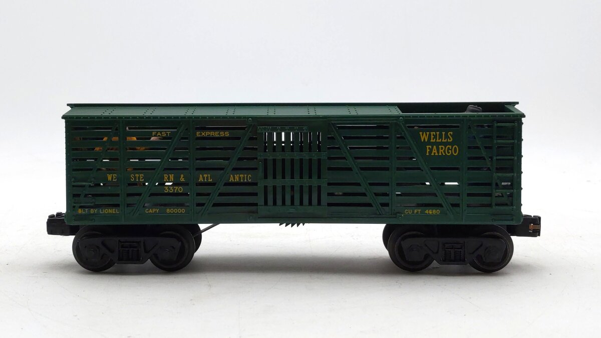 Lionel 3370 Vintage O Wells Fargo Operating Sheriff & Outlaw Car EX/Box