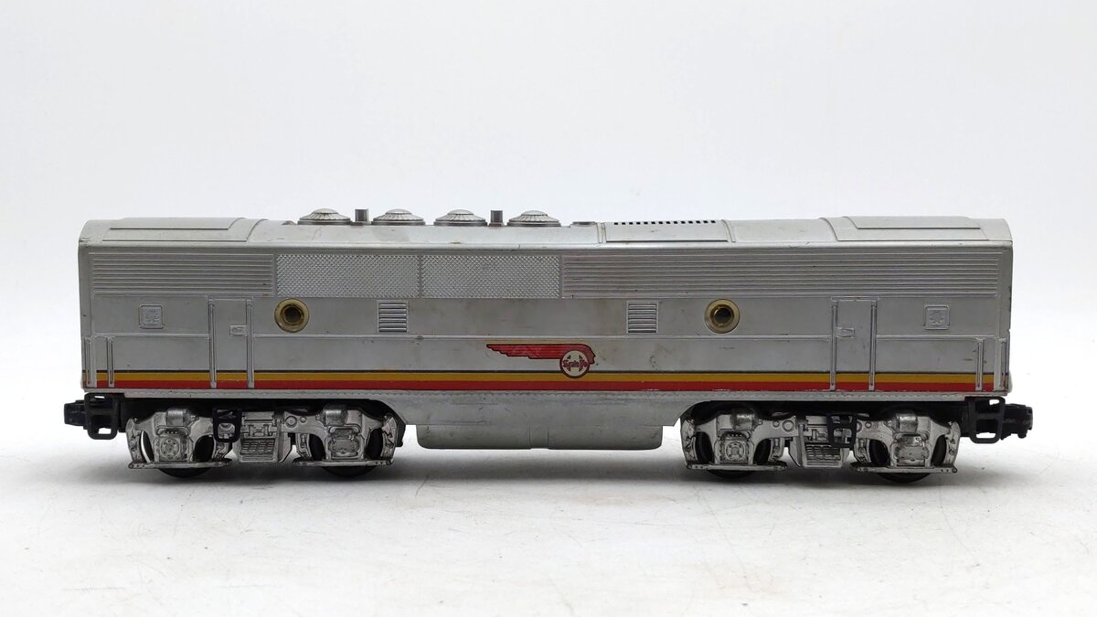 Lionel 2343C Vintage O Santa Fe F-3 Screen Top Non-Pwd. B-Unit Diesel Locomotive VG/Box