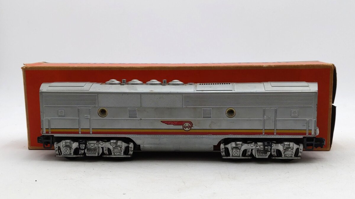 Lionel 2343C Vintage O Santa Fe F-3 Screen Top Non-Pwd. B-Unit Diesel Locomotive VG/Box