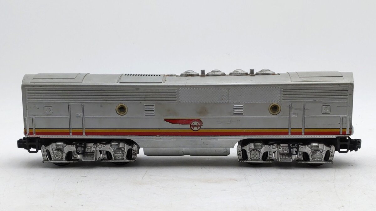 Lionel 2343C Vintage O Santa Fe F-3 Screen Top Non-Pwd. B-Unit Diesel Locomotive VG/Box