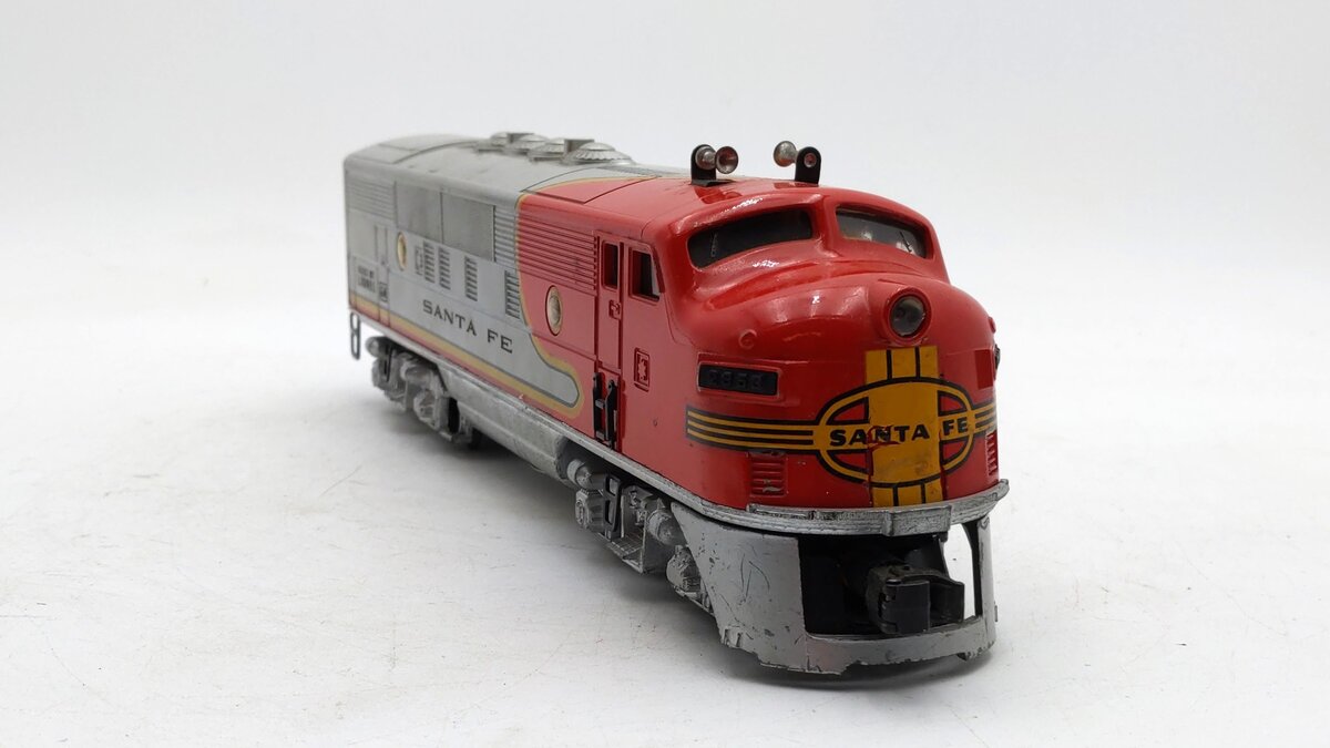 Lionel 2353T Vintage O Santa Fe F-3  Dummy Diesel Locomotive VG/Box