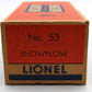 Lionel 53 Vintage O Rio Grande Powered Snowplow Switcher VG/Box