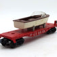 Lionel 6801 Vintage O Lionel Flatcar with Brown & White Boat EX/Box