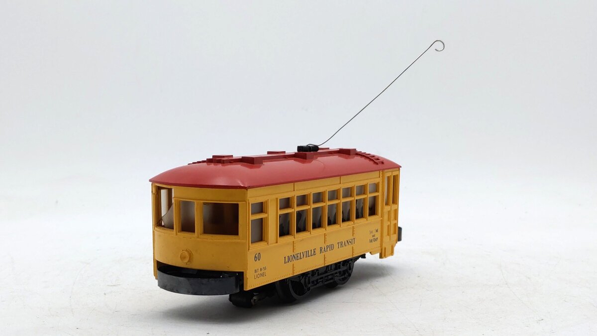 Lionel 60 Vintage O Lionelville Motorized Rapid Transit Trolley VG/Box