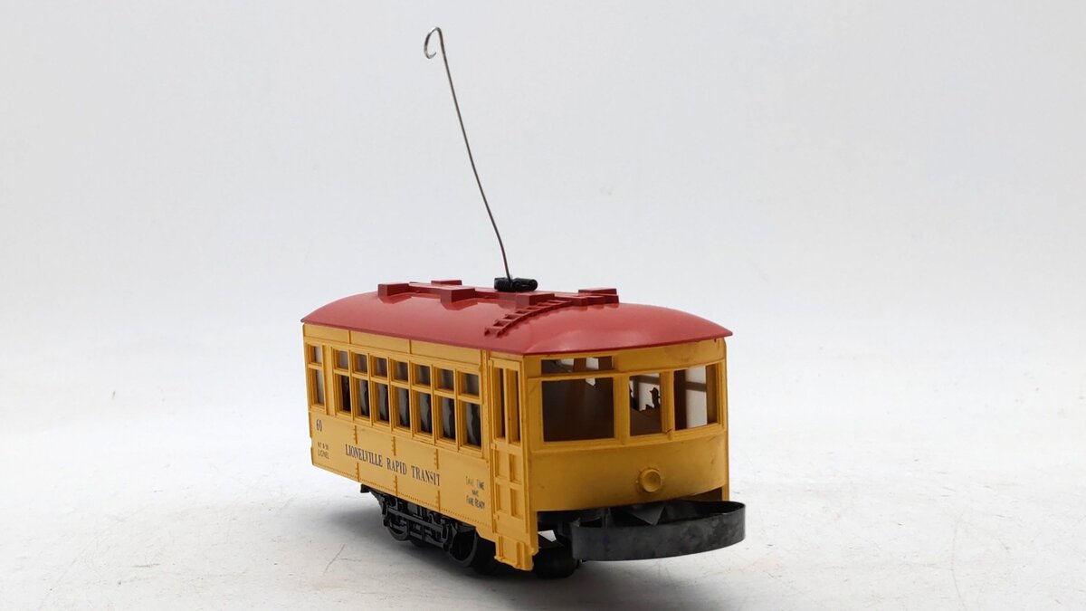 Lionel 60 Vintage O Lionelville Motorized Rapid Transit Trolley VG/Box