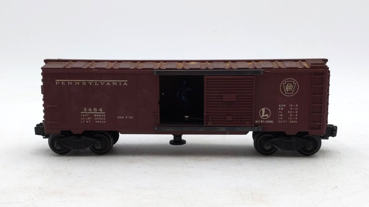 Lionel 3484 Vintage O Pennsylvania Railroad Operating Boxcar/Box
