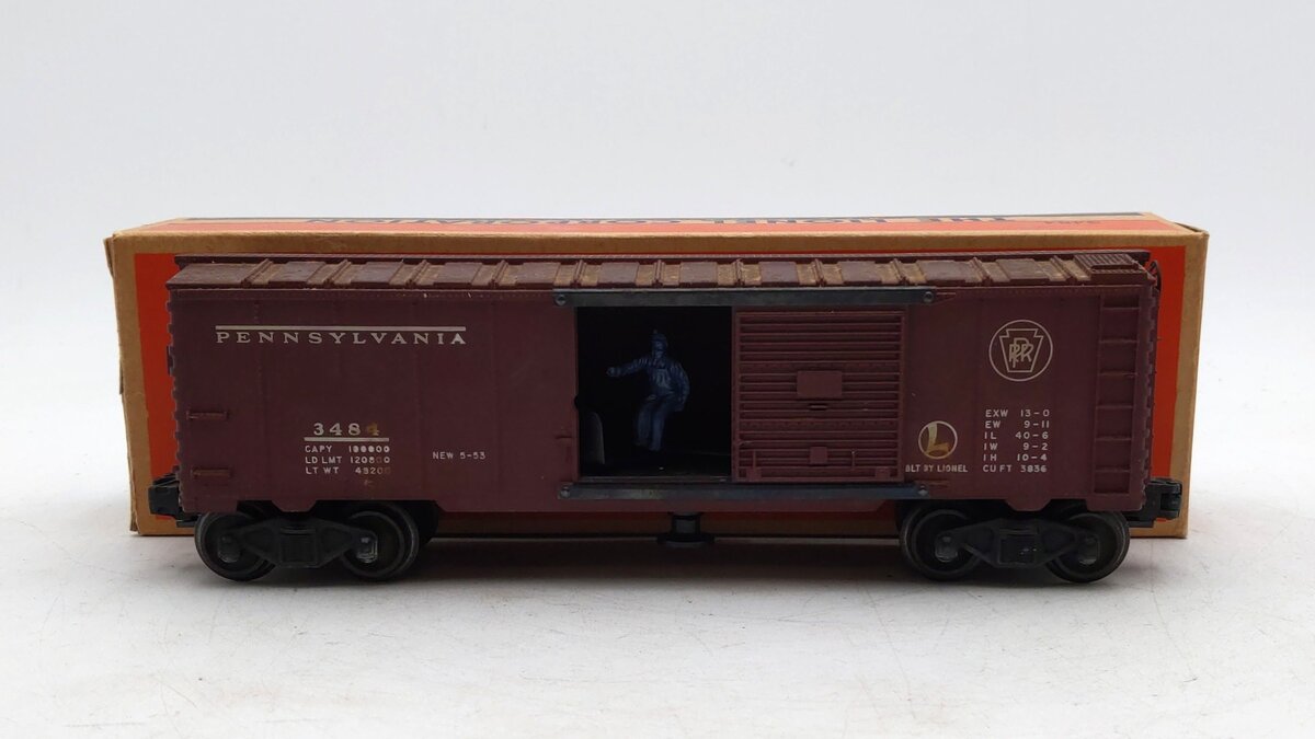 Lionel 3484 Vintage O Pennsylvania Railroad Operating Boxcar/Box