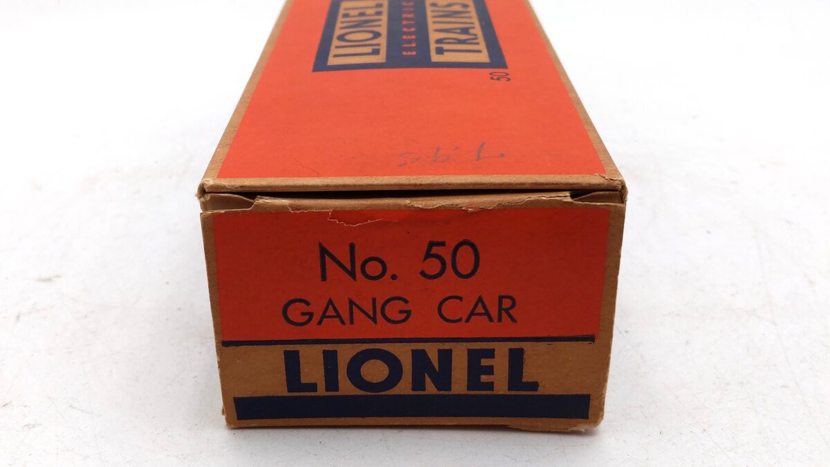 Lionel 50 Vintage O Motorized Gang Car VG/Box