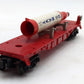 Lionel 6175 Vintage O Red Flatcar with US Navy Rocket VG/Box