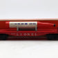 Lionel 6175 Vintage O Red Flatcar with US Navy Rocket VG/Box