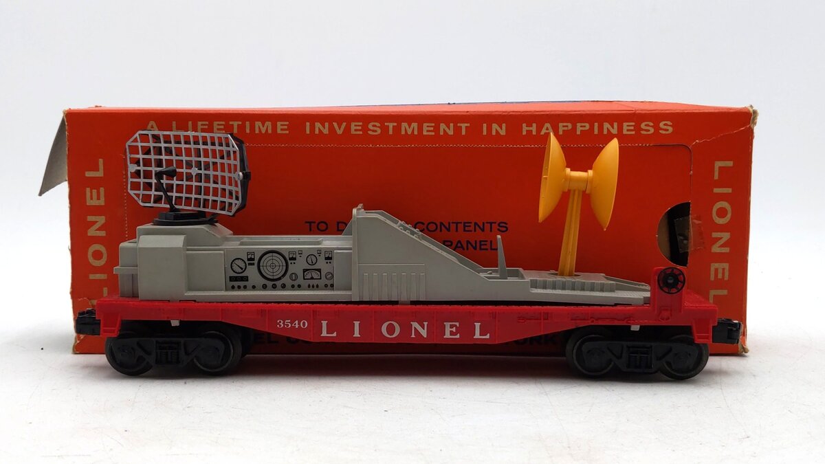 Lionel 3540 Vintage O Operating Radar Car VG/Box
