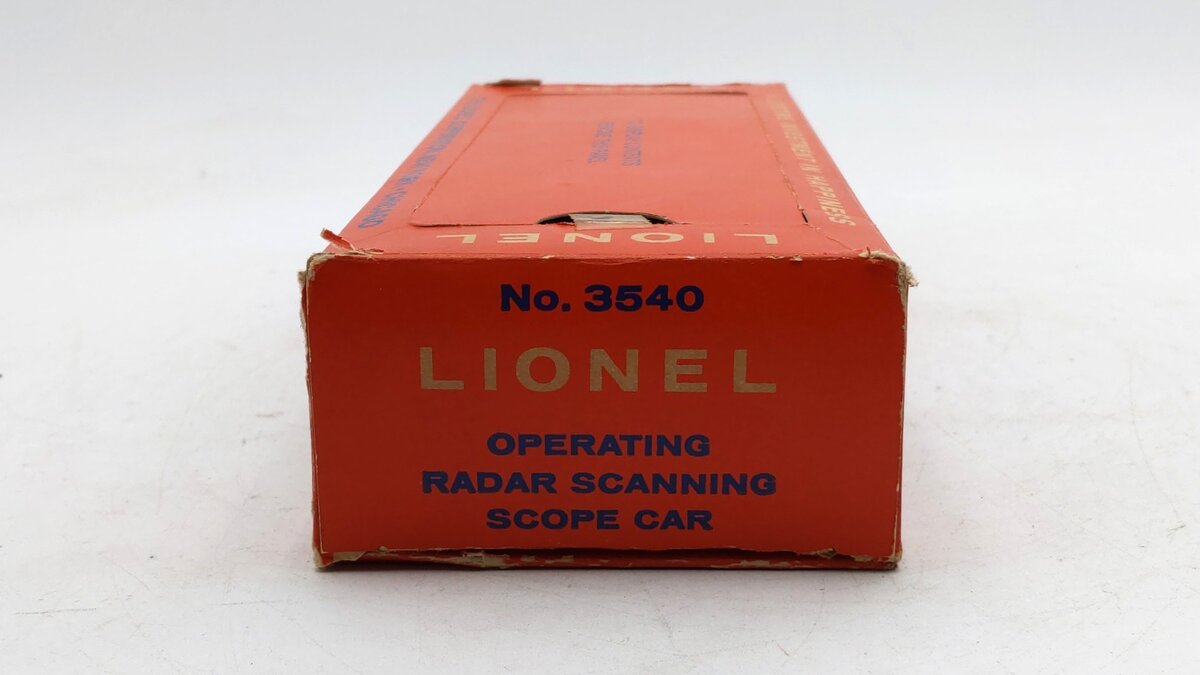 Lionel 3540 Vintage O Operating Radar Car VG/Box