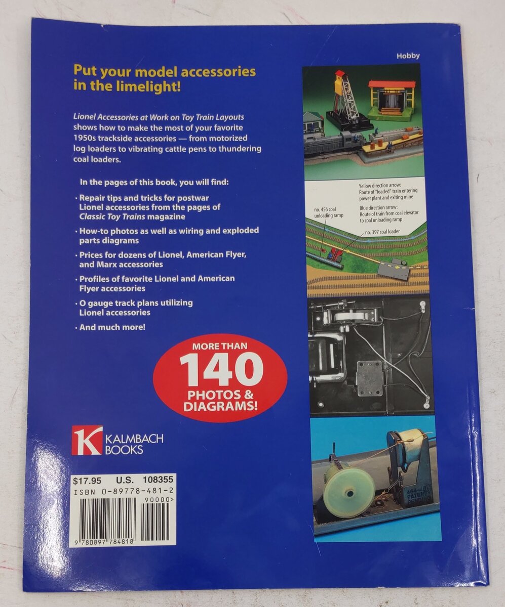 Lionel Accessories At Work On Toy Train Layouts Paperback Book Neil Besougloff VG