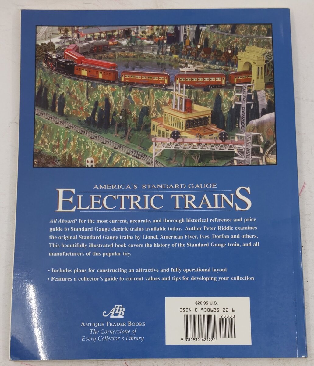 America's Standard Gauge Electric Trains Paperback Book By Peter H. Riddle EX