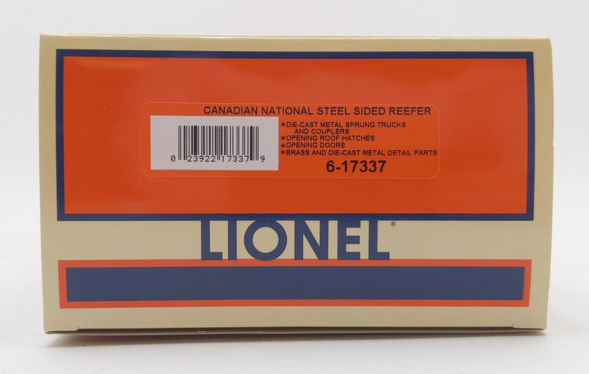 Lionel 6-17337 O Gauge Canadian National Steel Sided Refrigerator Car #209712 EX/Box