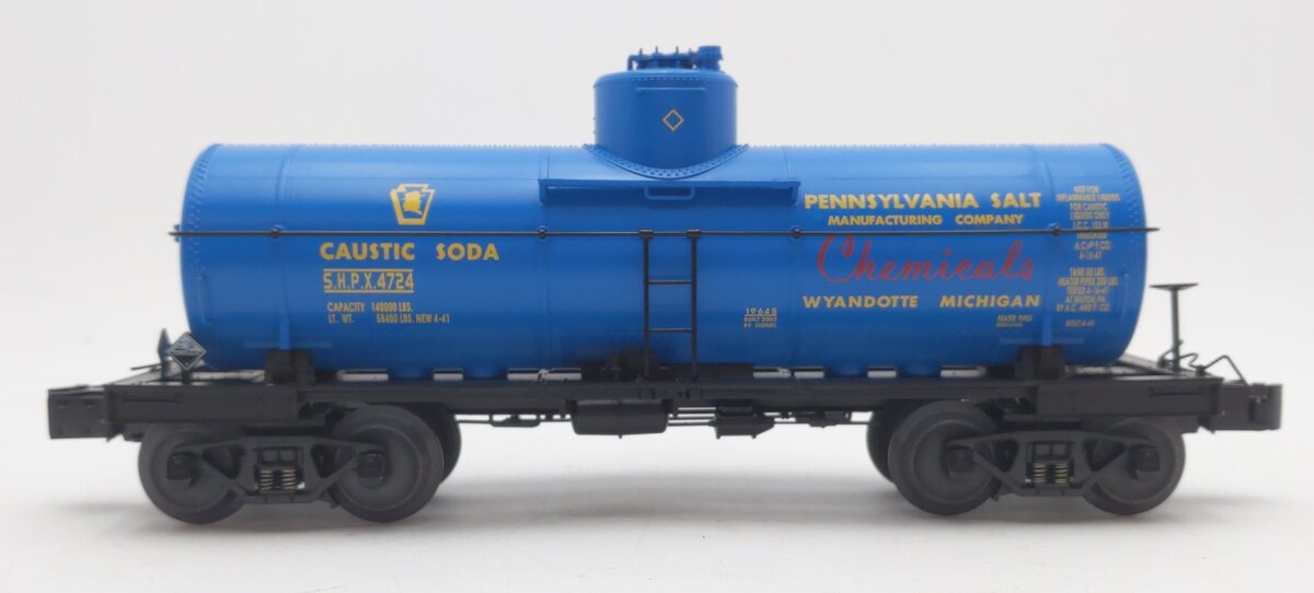 Lionel 6-19645 O Gauge Pennsylvania Salt 8,000 Gallon Tank Car #4724 EX/Box