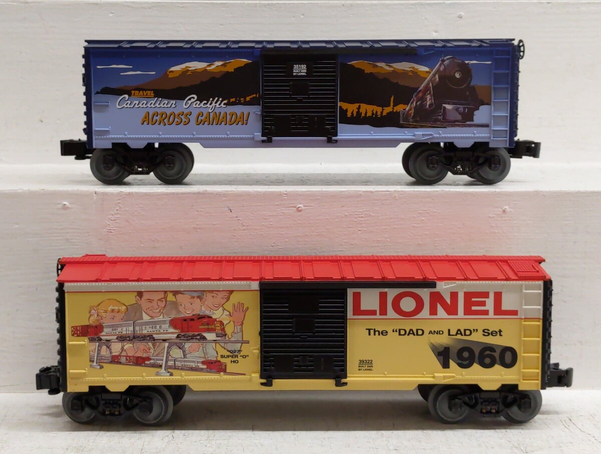 Lionel 6-39321 O Lionel Art Boxcars (Set of 2) EX/Box