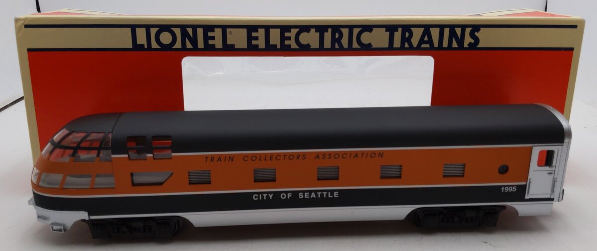 Lionel 6-52062 O Gauge TCA "City of Seattle" Skytop Observation Passenger Car EX/Box