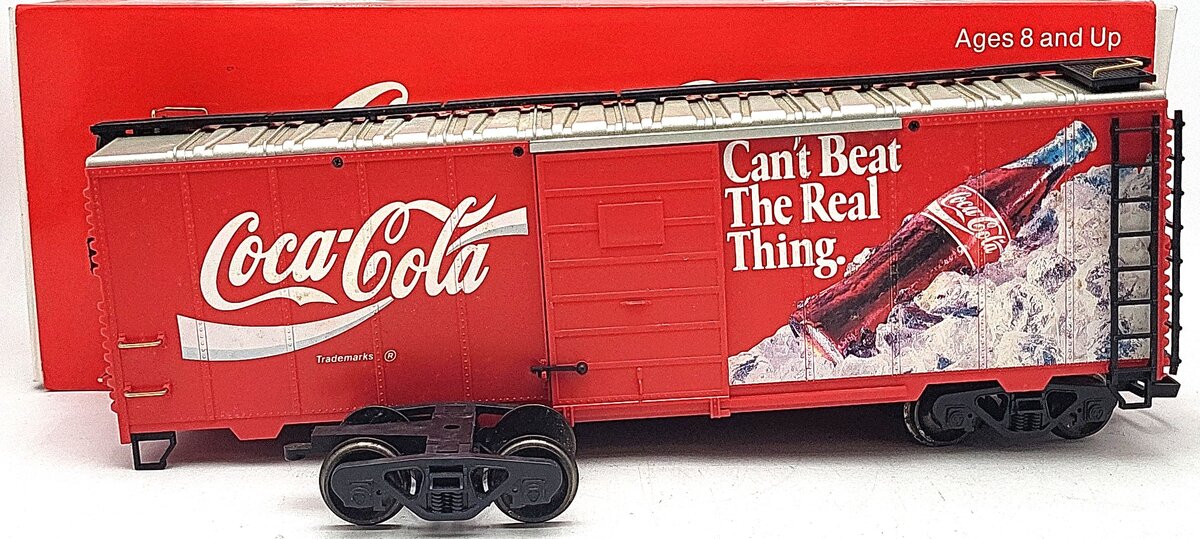 LGB 4291 G Scale Coca-Cola Cant Beat The Real Thing Reefer Car w/ Metal Wheels EX/Box