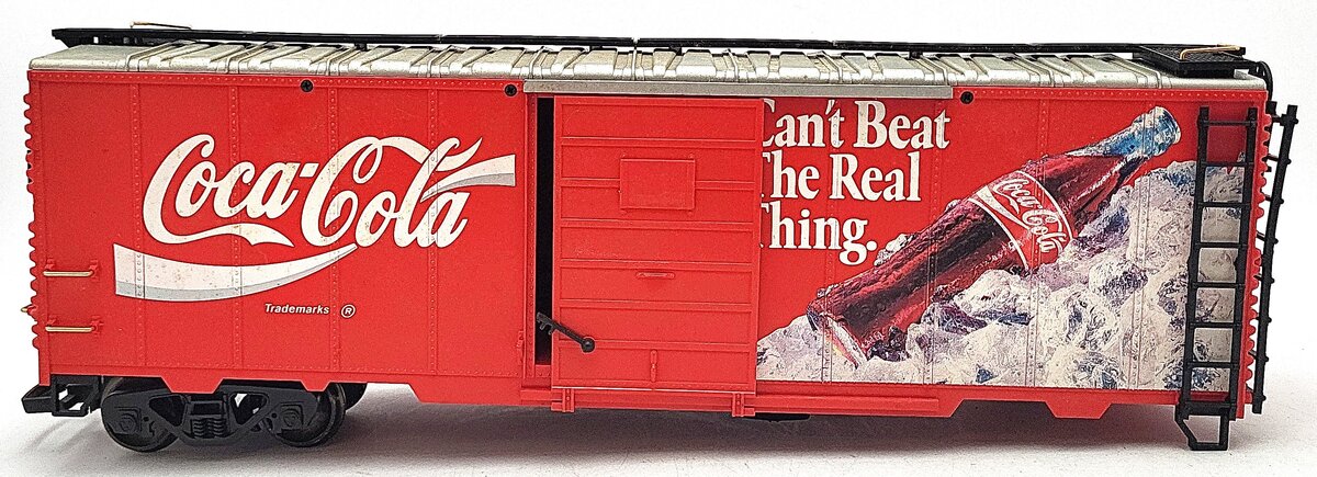 LGB 4291 G Scale Coca-Cola Cant Beat The Real Thing Reefer Car w/ Metal Wheels EX/Box