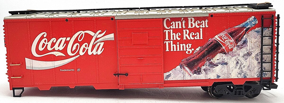 LGB 4291 G Scale Coca-Cola Cant Beat The Real Thing Reefer Car w/ Metal Wheels EX/Box