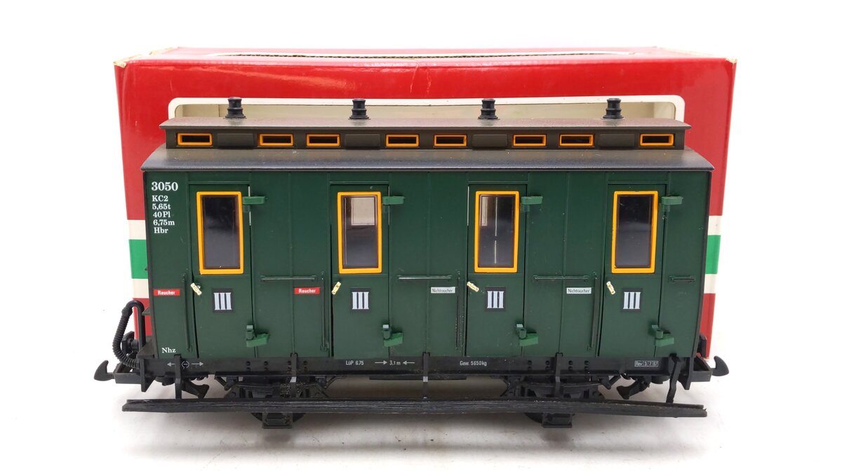 LGB 3050 G Gauge European 4-Wheel Passenger Car VG/Box