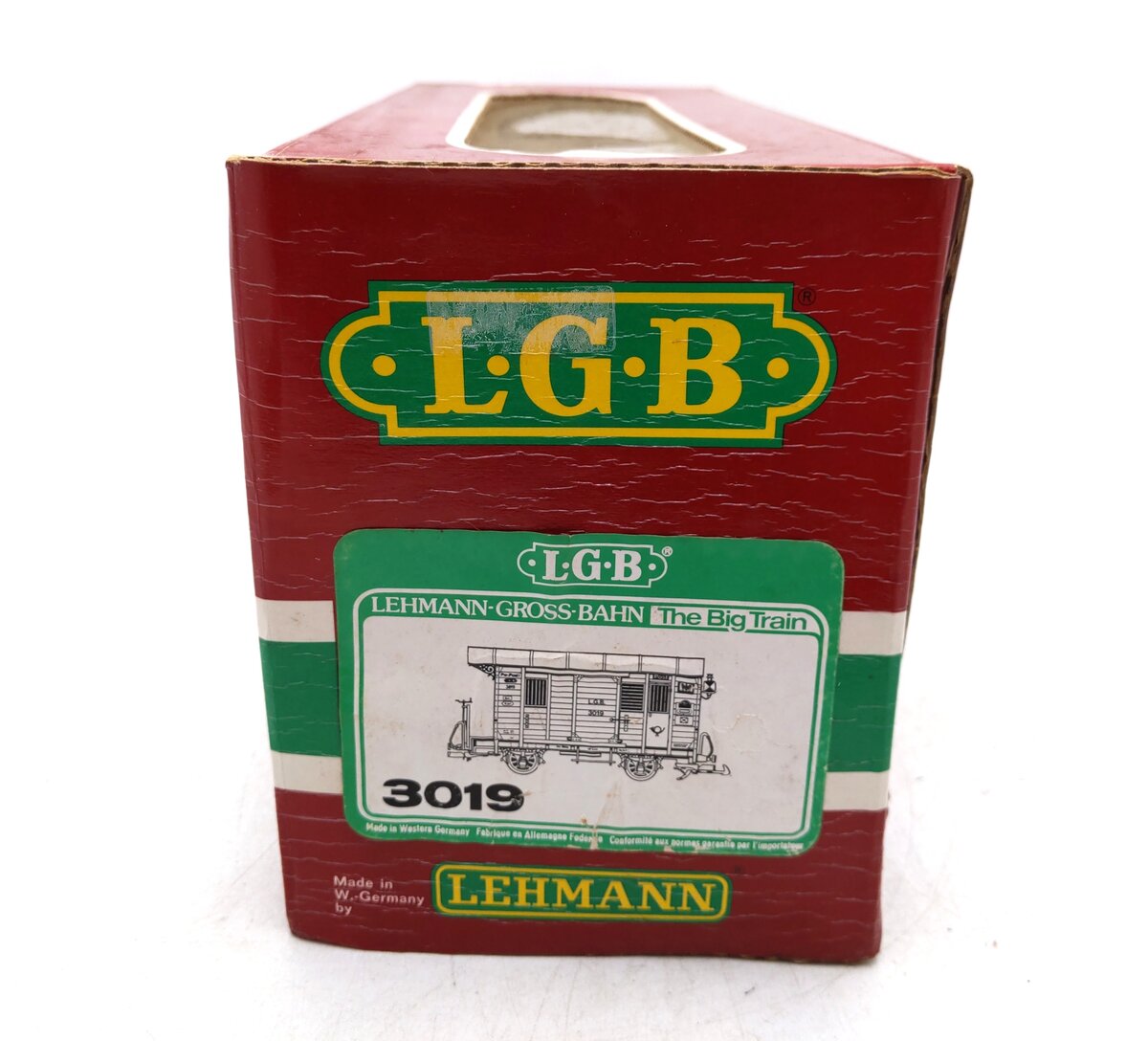 LGB 3019 G Scale Mail Post Car with Lights (Metal Wheels) EX/Box