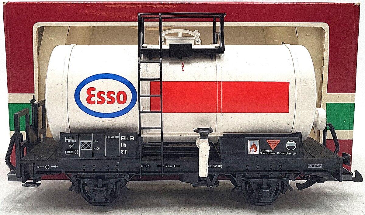 LGB 4040E G Scale Esso Short Single Dome Tank Car EX/Box