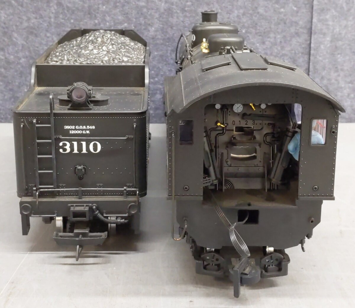 LGB 20872 G Santa Fe 2-8-2 Mikado Steam Locomotive & Tender #3110 with Sound EX/Box