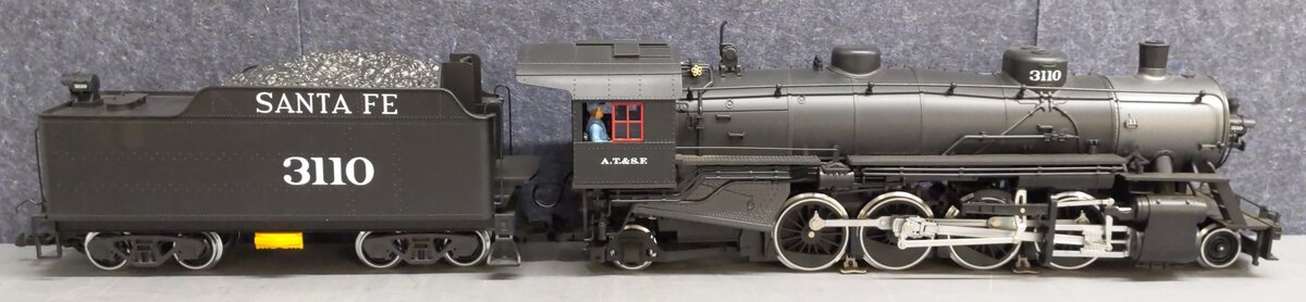 LGB 20872 G Santa Fe 2-8-2 Mikado Steam Locomotive & Tender #3110 with Sound EX/Box
