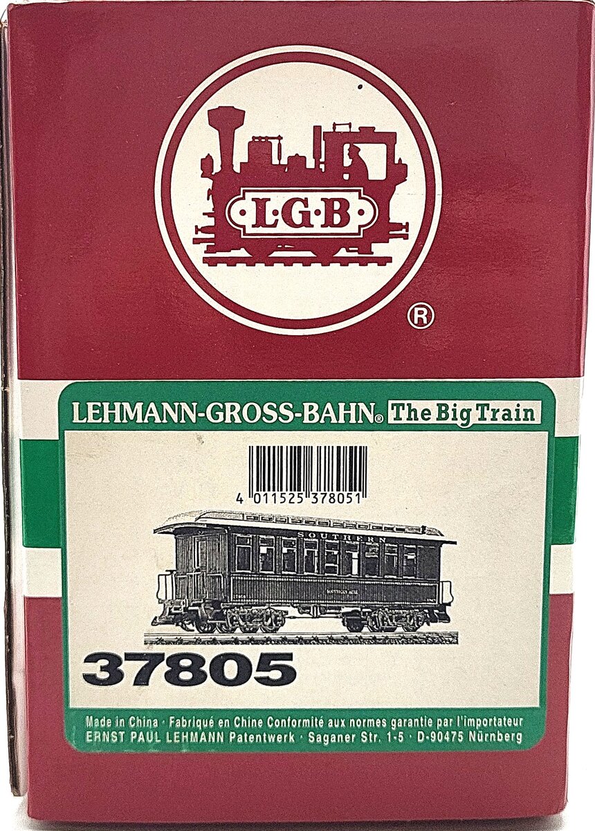 LGB 37805 G Southern Railway "Southern Aire" Passenger Car EX/Box