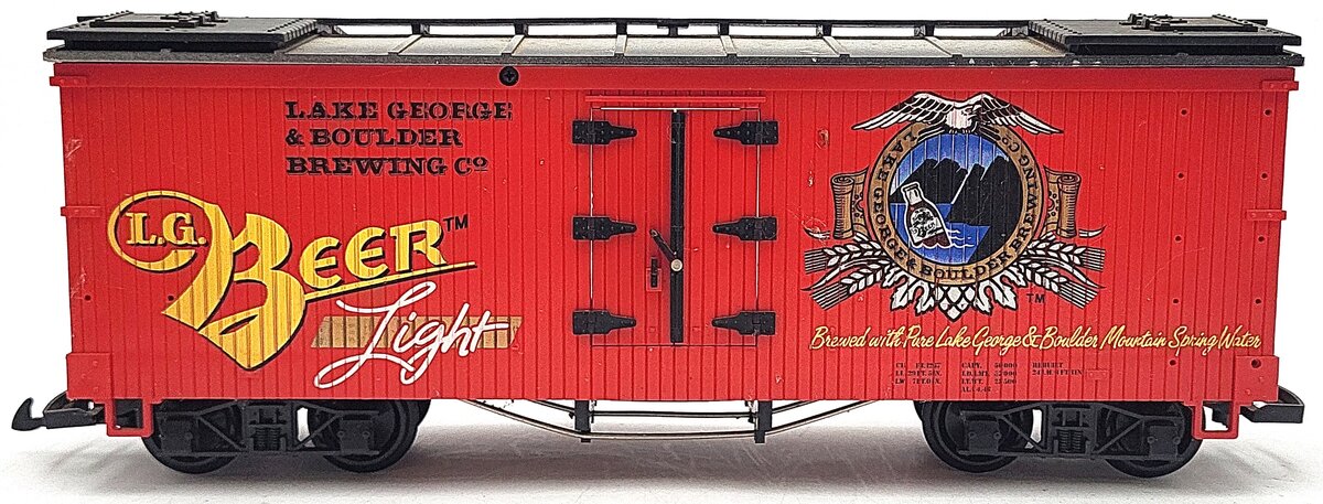 LGB 4472 G Scale Lake George & Boulder Brewing Reefer EX/Box