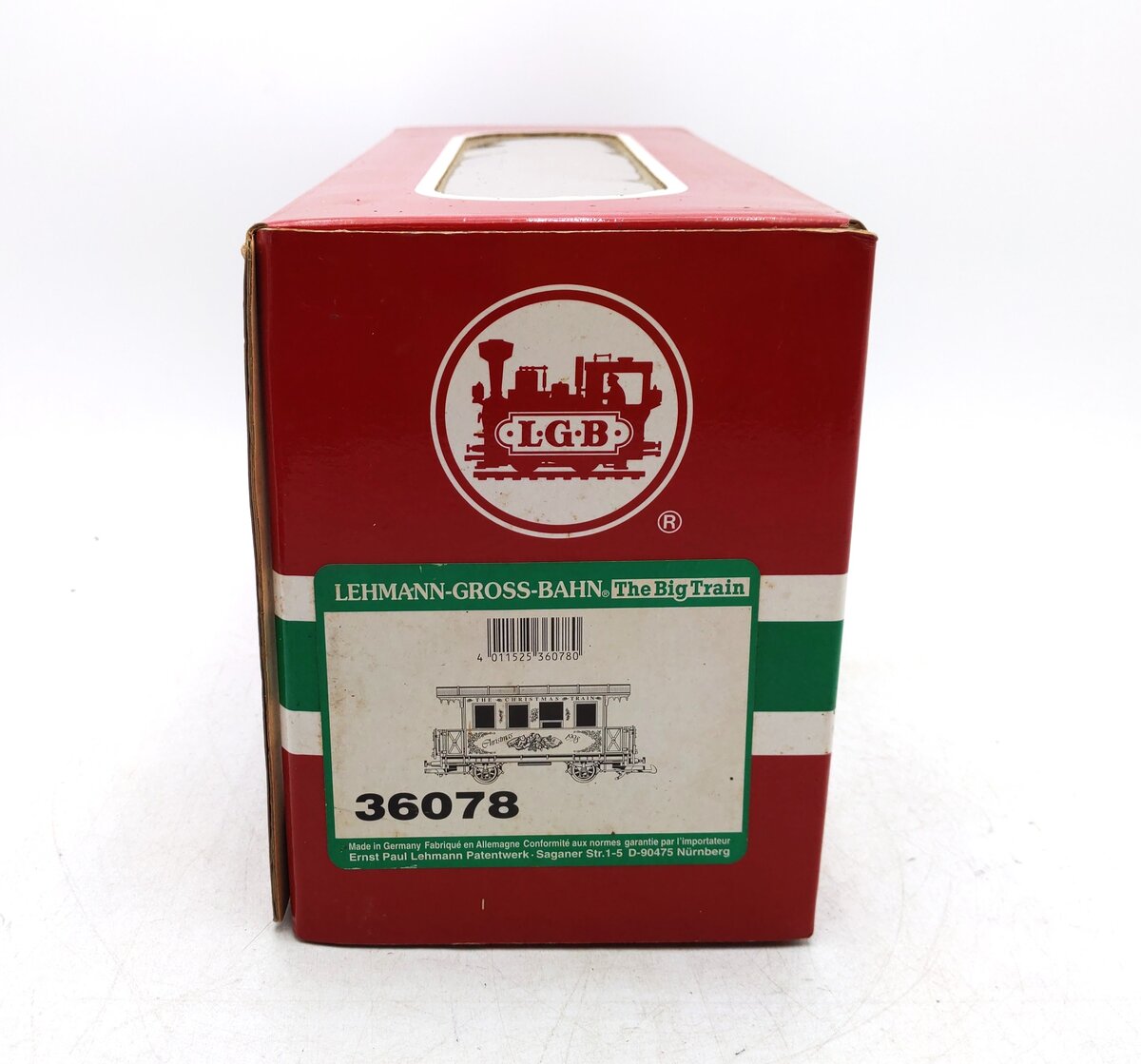 LGB 36078 G 1998 The Christmas Train Passenger Car EX/Box